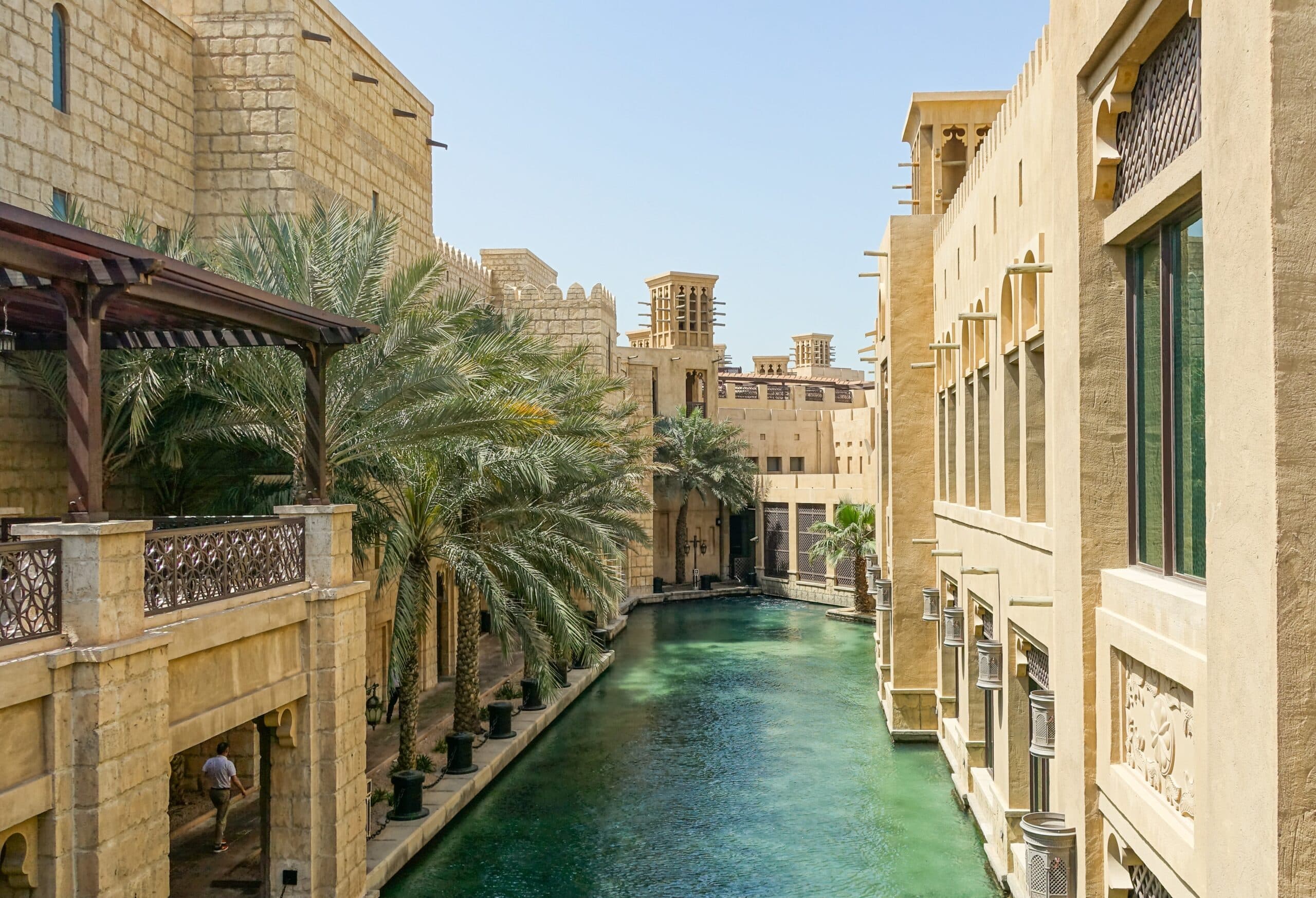 buildings with water between them